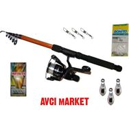 Avcı Market 5 Kıyı Balıkçılığı Için Kamış Makine Full Olta Seti