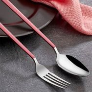 Avcı Pink Touch Mat 30 Parça 18/10 Paslanmaz Çelik Çatal Kaşık Takımı