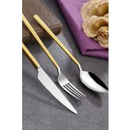 Avcı Soft Touch Mat Gold Tek Kişilik 7 Parça Çatal Kaşık Bıçak Takımı