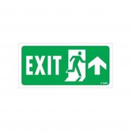 Avmdepo No:955 17.5x25 cm Exit Yukarı Sağ Ok İşaretli Uyarı Levhası