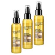 Avon 3x100 ml Advance Techniques Argan Ve Hindistan Cevizi Yağı İçeren Saç Bakım Yağı
