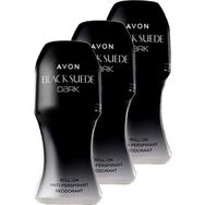 Avon 3x50 ml Black Suede Dark Erkek Roll-On