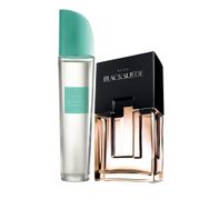 Avon Black Suede Erkek Parfüm+Pur Blanca Harmony Kadın Parfüm Seti