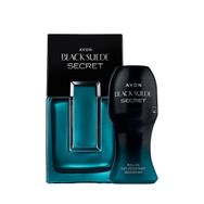 Avon Black Suede Secret EDT 75 ml Erkek Parfüm + Suede Secret 50 ml Roll-On