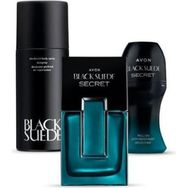 Avon Black Suede Secret EDT 75 ml Erkek Parfüm + Suede Sprey 150 ml Deodorant + Suede Secret Roll-On 50 ml Deodorant