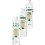 Avon Cannabis Sativa Tohumu Yağı 3x400 ml Micellar Cilt Temizleme Suyu