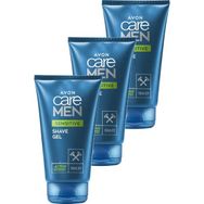 Avon Care Men Sensitive 3x150 ml Papatya ve Aloe Özü İçeren Tıraş Jeli