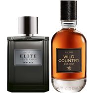 Avon Elite Gentleman in Black ve Wild Country Erkek Parfüm Seti
