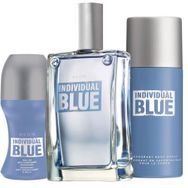 Avon Individual Blue Erkek Parfüm EDT 100 ml+ Deodorant 150 ml+ Roll On 50 ml + 100ml Musk
