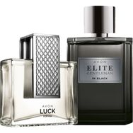 Avon Luck ve Elite Gentleman in Black Erkek Parfüm Paketi