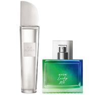 Avon Lucky Me EDT 75 ml Erkek Parfüm+Pur Blanca EDT 50 ml Kadın Parfüm Paketi