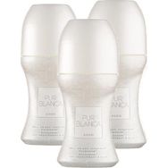 Avon Pur Blanca Antiperspirant 3x50 ml Roll-On Deodorant