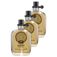 Avon Scent Masculine Woody EDT 3x30 ml Erkek Parfüm