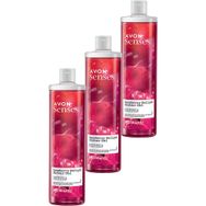 Avon Senses Rapsberry Delight Frambuaz ve Frenk Üzümü Kokulu 3x500 ml Duş Jeli