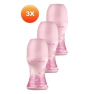 Avon Soft Musk 50 ml 3'lü Kadın Roll-On