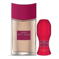 Avon Soft Musk Delice Velvet Berries EDT 50 ml Kadın Parfüm + Soft Musk Delice Velvet Berries 50 ml Kadın Roll-On