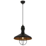 Avonni AV-4106-M25-BSYE27 Metal 33 cm Siyah Boyalı Modern Avize
