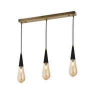 Avonni AV-60059-3EY Eskitme Kaplama Modern E14 Metal Cam 65x10cm Avize