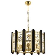 Avonni AV-60099-S50 Sarı/Siyah Kaplama Modern E14 Metal Cam 50cm Avize