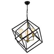 Avonni AV-60117-3BSY Eskitme/Siyah Boyalı Modern E27 Metal 60cm Avize