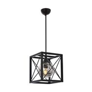 Avonni AV-60127-1BSY Siyah Boyalı Metal Cam 22cm Avize