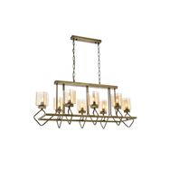 Avonni AV-60135-8E-YM Eskitme Kaplama Modern E14 Metal Cam 105x45cm Avize