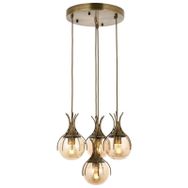 Avonni AV-60161-4ET Eskitme Kaplama Modern E27 Metal Cam 40cm Avize