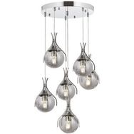 Avonni AV-60161-6KT Krom Kaplama 50 cm Modern Avize