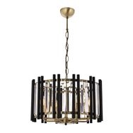 Avonni AV-60186-6E Eskitme/Siyah Kaplama Modern E14 Metal Cam 45cm Avize
