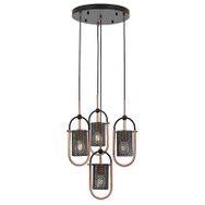 Avonni AV-60352-4T-BSY Siyah Boyalı Modern Avize