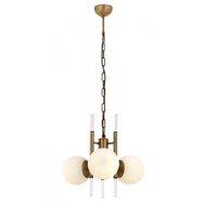 Avonnı AV-60385-3E Eskitme Kaplama E27 Metal Cam Kristal 50 cm Siyah Modern Avize