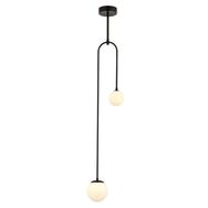Avonni AV-60389-2BSY Siyah Boyalı G9 Metal Cam 20x12 cm Modern Avize