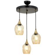 Avonni AV-65234-3T-BSY Siyah Boyalı 40 cm Modern Avize