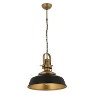Avonni E27 Metal 35 cm Siyah Boyalı Modern Avize