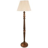 Avonni Lm-9143-1e Ceviz Boya Lambader E27 Ahşap Kumaş 45 Cm