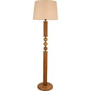 Avonni Lm-9146-1e Ceviz Boya Lambader E27 Ahşap Kumaş 50 Cm Kaplama