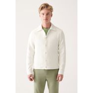 Avva A31Y6015 Ekru Erkek Klasik Yaka Kapitone Mont