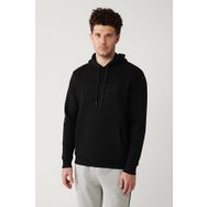 Avva A32Y1193 Siyah Erkek Kapüşonlu Sweatshirt