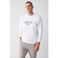 Avva A32Y1371 Beyaz Erkek Sweatshirt