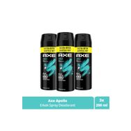 Axe 3x150 ml Apollo 48 Saat Etkileyici Erkek Sprey Deodorant