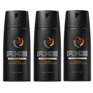 Axe Dark Temptation 150 ml 3'lü Erkek Sprey Deodorant