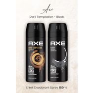 Axe Dark Temptation 150 ml + Black 150 ml Erkek Sprey Deodorant