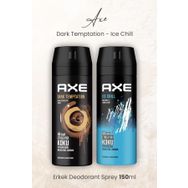 Axe Dark Temptation 150 ml + Ice Chill 150 ml Erkek Sprey Deodorant