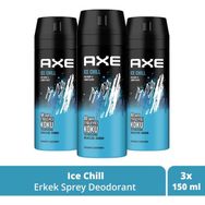 Axe Ice Chill 150 ml 3'lü Erkek Deodorant