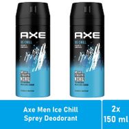 Axe Ice Chill 2x150 ml Erkek Sprey Deodorant
