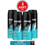 Axe Ice Chill 4x150 ML Erkek Sprey Deodorant