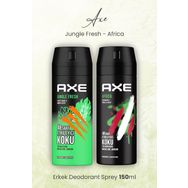 Axe Jungle Fresh 150 ml + Africa 150 ml Erkek Sprey Deodorant