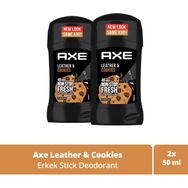 Axe Leather Cookies 2x50 ML Erkek Stick Deodorant