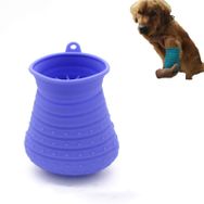 AXTMR Tam Silikon Çift Amaçlı 182 gr Mor Köpek Ayak Masaj Aleti