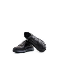 Ayakkabıhane AH08722131976 İçi Dışı Hakiki Deri Siyah Erkek Sneaker Spor Ayakkabı